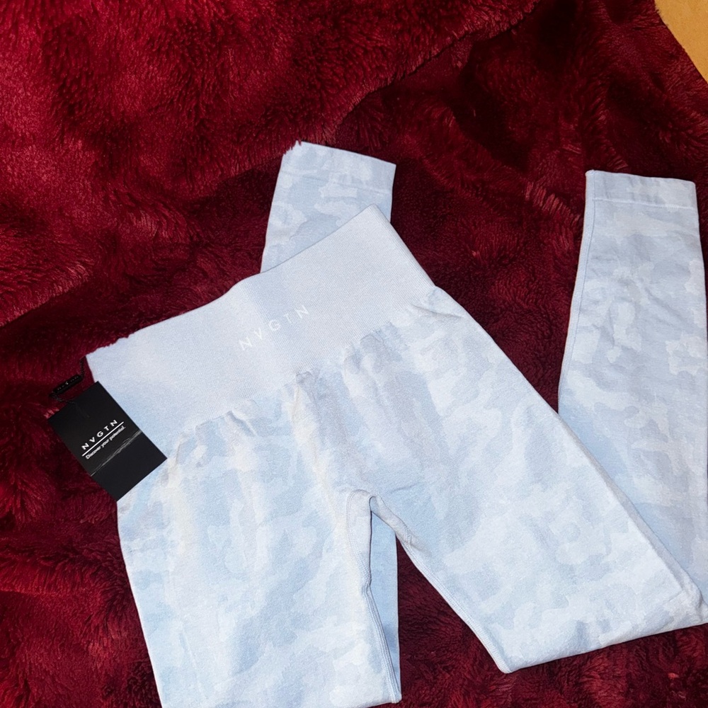 NVGTN Sky Blue Camouflage Leggings